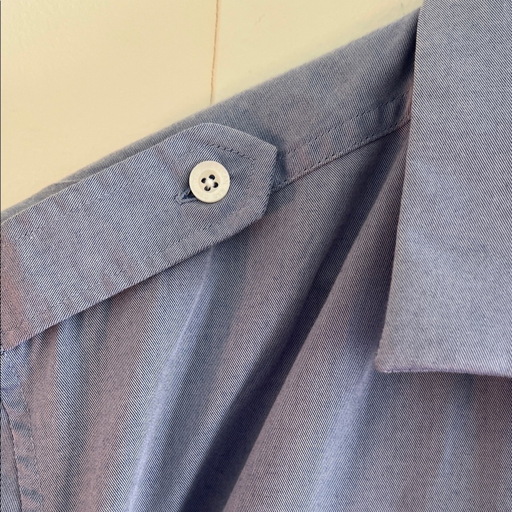 American Rag Men's Light BlueCasual Button Down Shirt Short Pockets - Picture 4 of 11